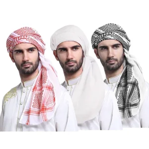 140*140 cm arabe hommes carré Keffiyeh musulman Hijab Shemagh foulard islamique saoudien arabe hommes tête enveloppement Bandana tête cou foulards 140*140 cm arabe hommes carré Keffiyeh musulman Hijab Shemagh foulard islamique saoudien arabe hommes tête enveloppement Bandana tête cou foulards
