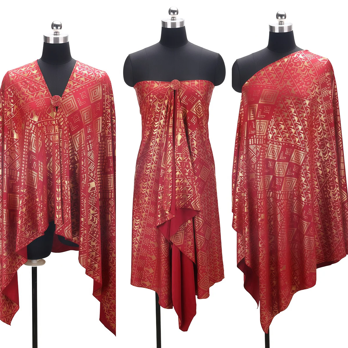 Mode musulmane : Magnifiques hijabs, foulards et châles pour femmes, style rétro, à motifs dorés, polyvalents et protecteurs solaires