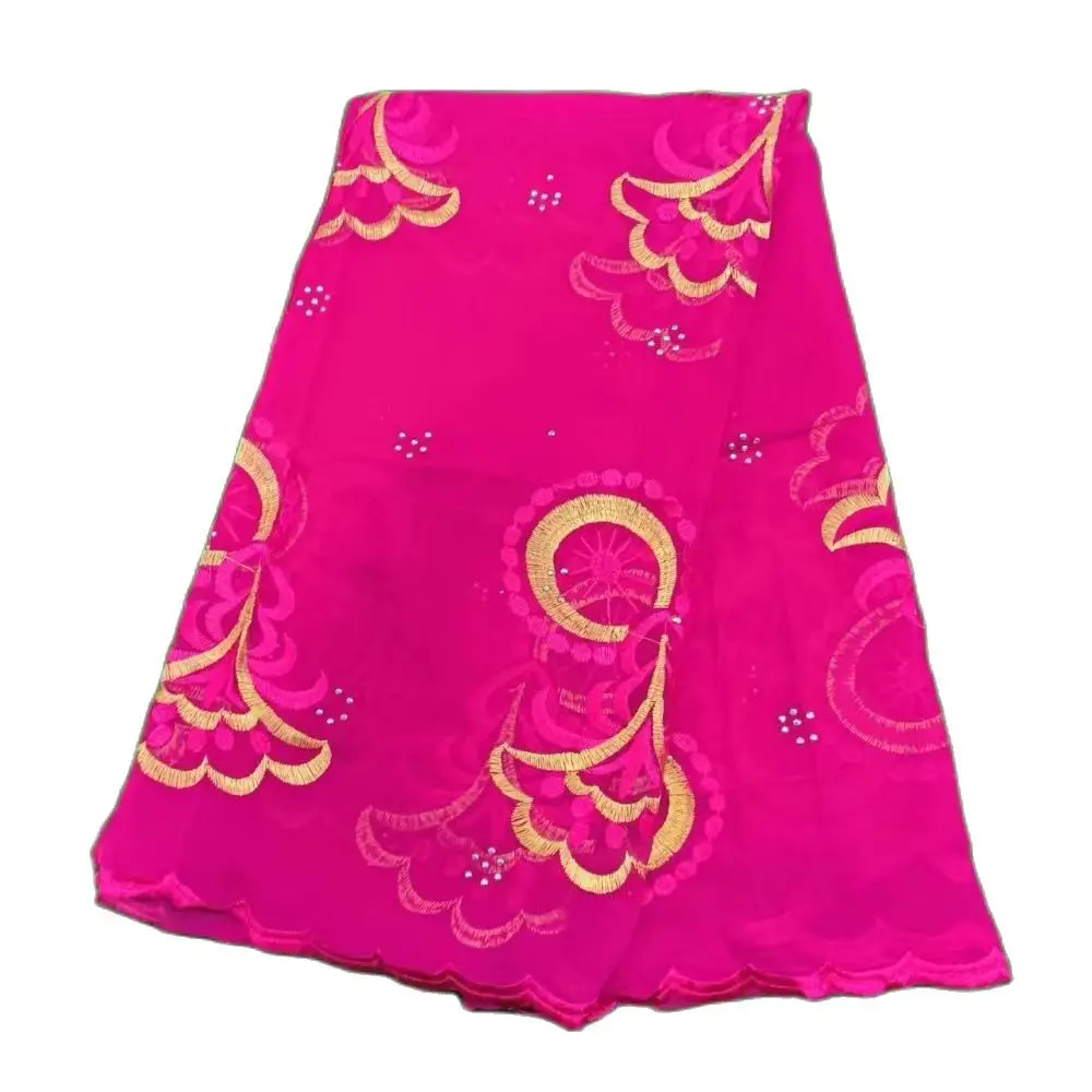 Derniers modèles de hijabs islamiques en mousseline africaine, foulards brodés de Dubaï, foulards Kashkha de Dubaï, châles musulmans africains en coton de bonne qualité