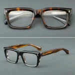 Monture de lunettes pour hommes, lunettes optiques Vintage en acétate, lunettes de prescription tendance faites à la main