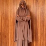Femmes musulmanes Khimar Robe longue ensemble 2 pièces Jalabiya Robe dubaï Abaya couverture complète vêtement de prière Eid Djellaba Ramadan caftan Burka