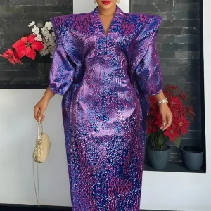 Robes de soirée pour femmes, robe longue africaine Dashiki, robe ample Boubou, Abayas Dubai, vêtements musulmans pour le Ramadan, Caftan Marocain Femme