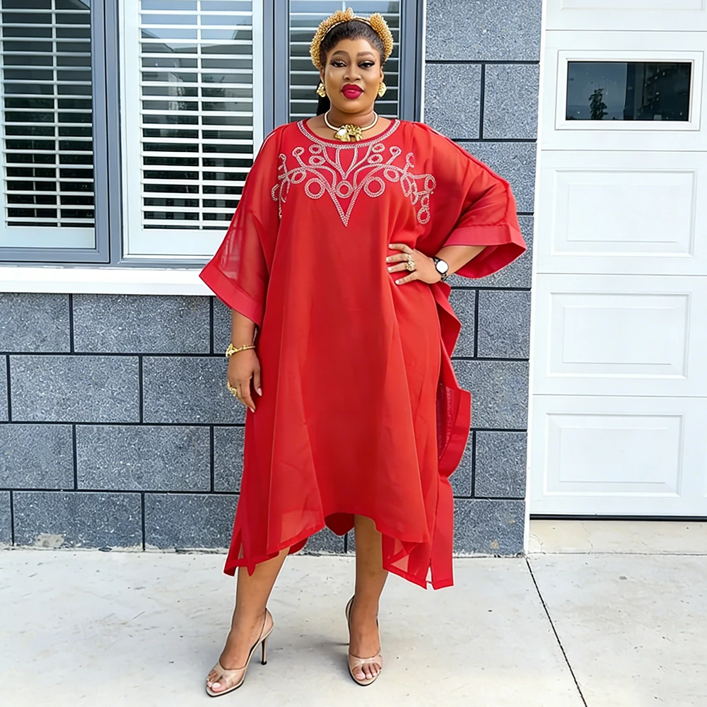 Abayas pour femmes dubaï luxe 2025 mousseline de soie Boubou mode musulmane Caftan Marocain robes de soirée de mariage vêtements africains