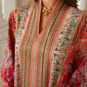 Abaya Eid Ramadan pour femmes, imprimé paisley, strass, kaftan à manches longues, taille haute, coupe ample, robe longue de fête musulmane de style Dubaï marocain