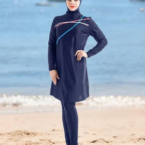 Burkini maillots de bains musulmans maillot bain femme hijab femme musulman Maillot de bain pour femmes musulmanes, Hijab modeste, manches longues, couvertures islamiques, Burkini, pour la plage Burkini maillots de bains musulmans maillot bain femme hijab femme musulman Maillot de bain pour femmes musulmanes, Hijab modeste, manches longues, couvertures islamiques, Burkini, pour la plage