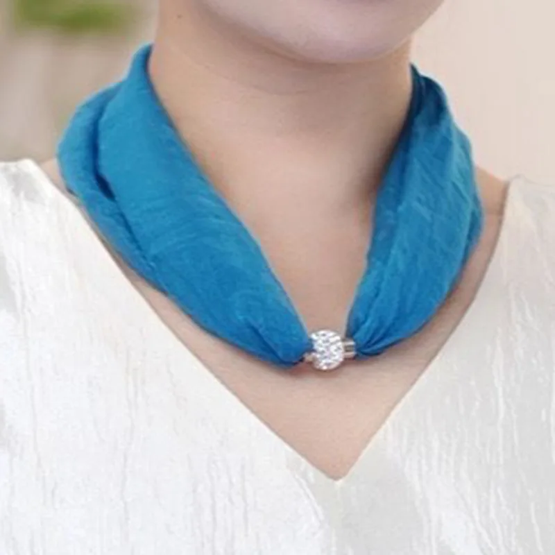 Écharpe de Style Coréen en Dentelle, Décoration Mince, Absorption Magnétique, Protection du Cou, Nouvelle Collection Printemps Automne 2024