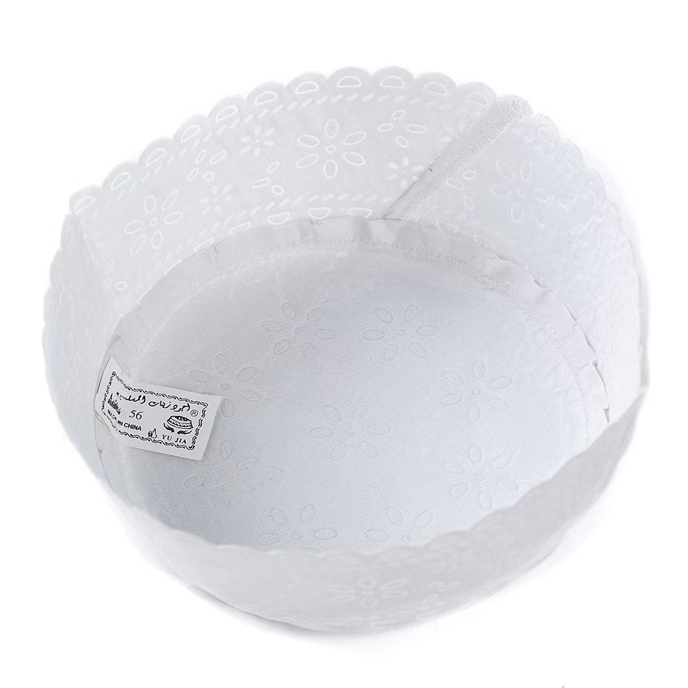 Chapeau de prière musulman pour hommes et garçons, bonnet islamique, couvre-chef de prière, chapeau brodé, cadeau pour le Ramadan et l'Aïd