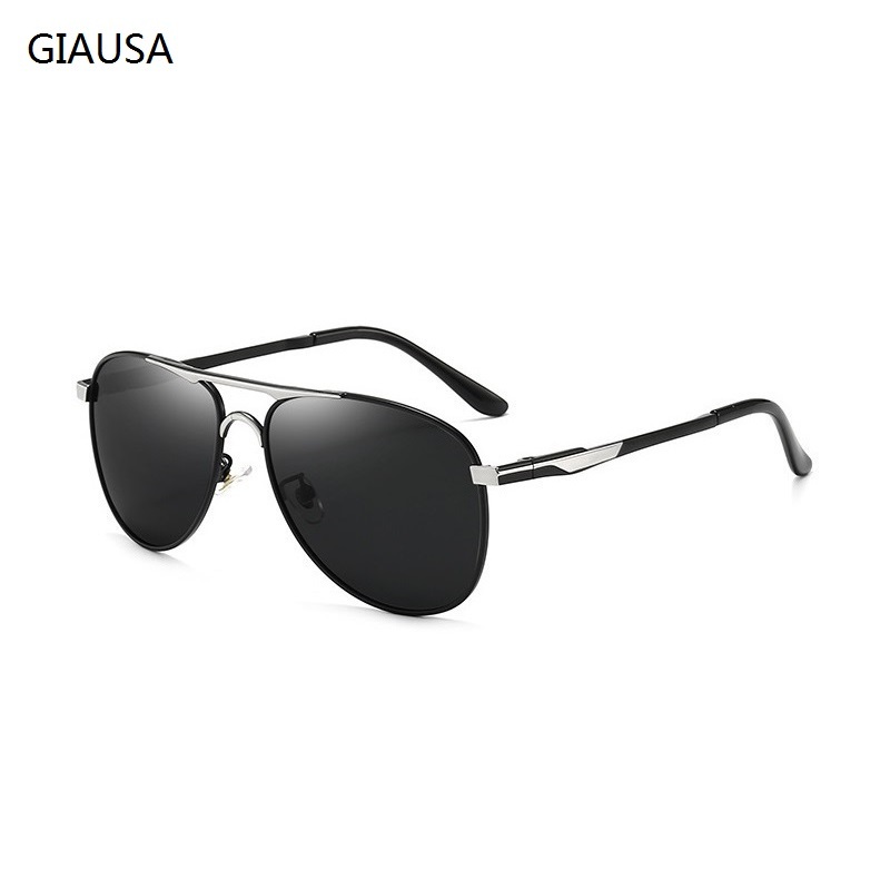 Lunettes de soleil de luxe pour homme et femme, style rétro, pour la conduite et la pêche, de marque, en métal, pour homme