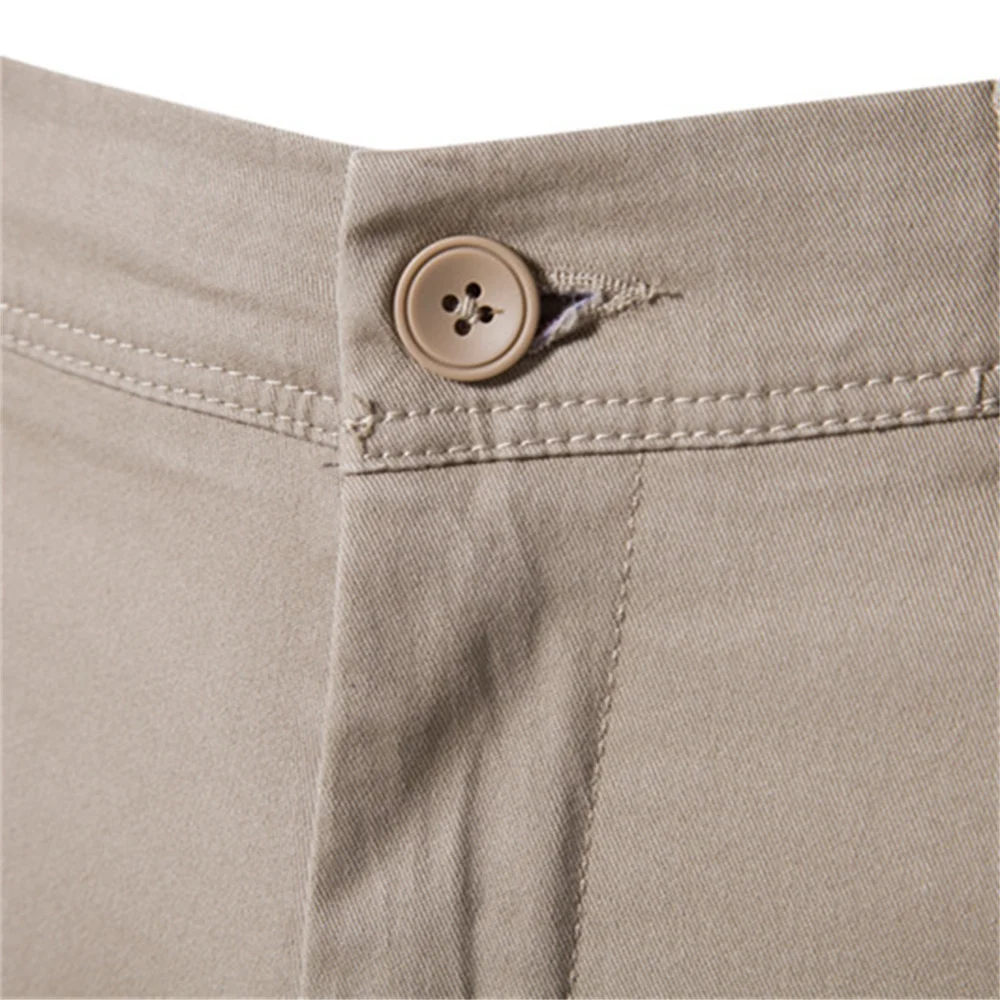 Pantalon décontracté en coton pour homme, coupe slim, classique, affaires, printemps, automne, haute qualité, document solide, fjSolid, nouveau