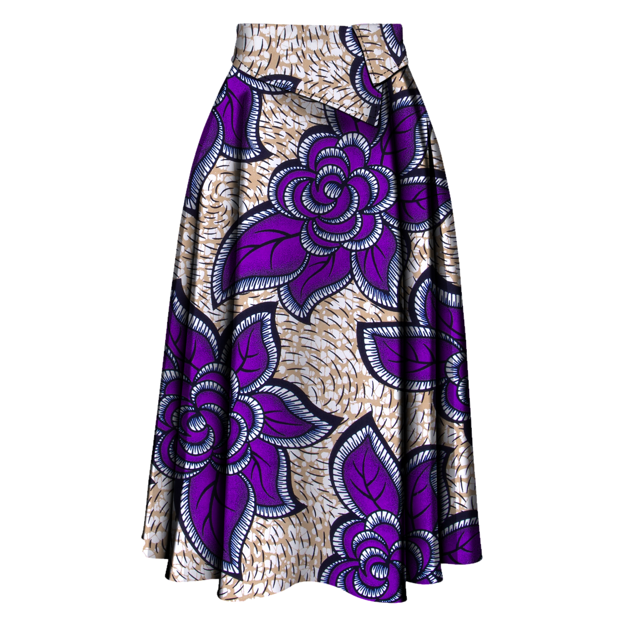 Jupe longue africaine pour femmes, nouvelle collection, tissu imprimé Ankara, taille haute, vêtements de fête, Wy10278