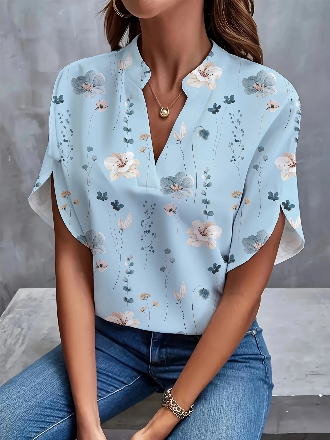 Nouveau tempérament femme chemise décontracté chemise ample femme élégant à manches courtes Blouse vacances semaine