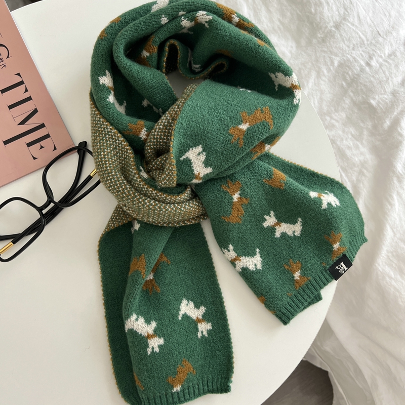 Mode tricoté longue écharpe femmes hiver chaud Animal châle chaînes femme foulard écharpe pour les femmes