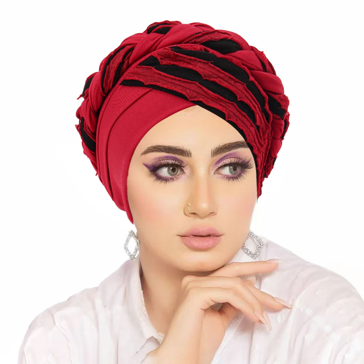 Femmes Turban indien chapeau musulman Hijab Bonnet Bonnet perte de cheveux foulard chimio casquette chapeaux Bandanas Turbante Mujer