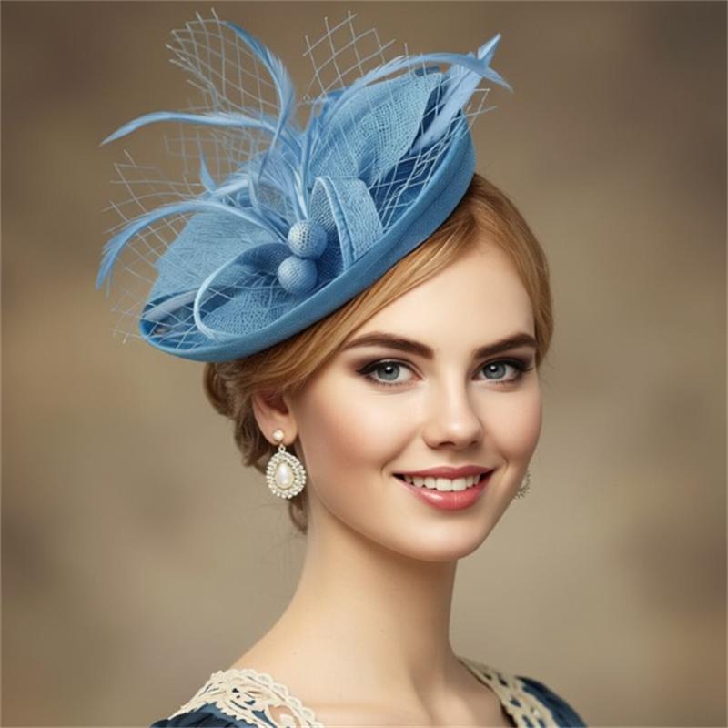 Chapeau Fascinator à Plumes Chic, Serre-tête Fascinator pour Tea Party, Coiffe Structurée Élégante pour Usage Quotidien et Occasions Spéciales