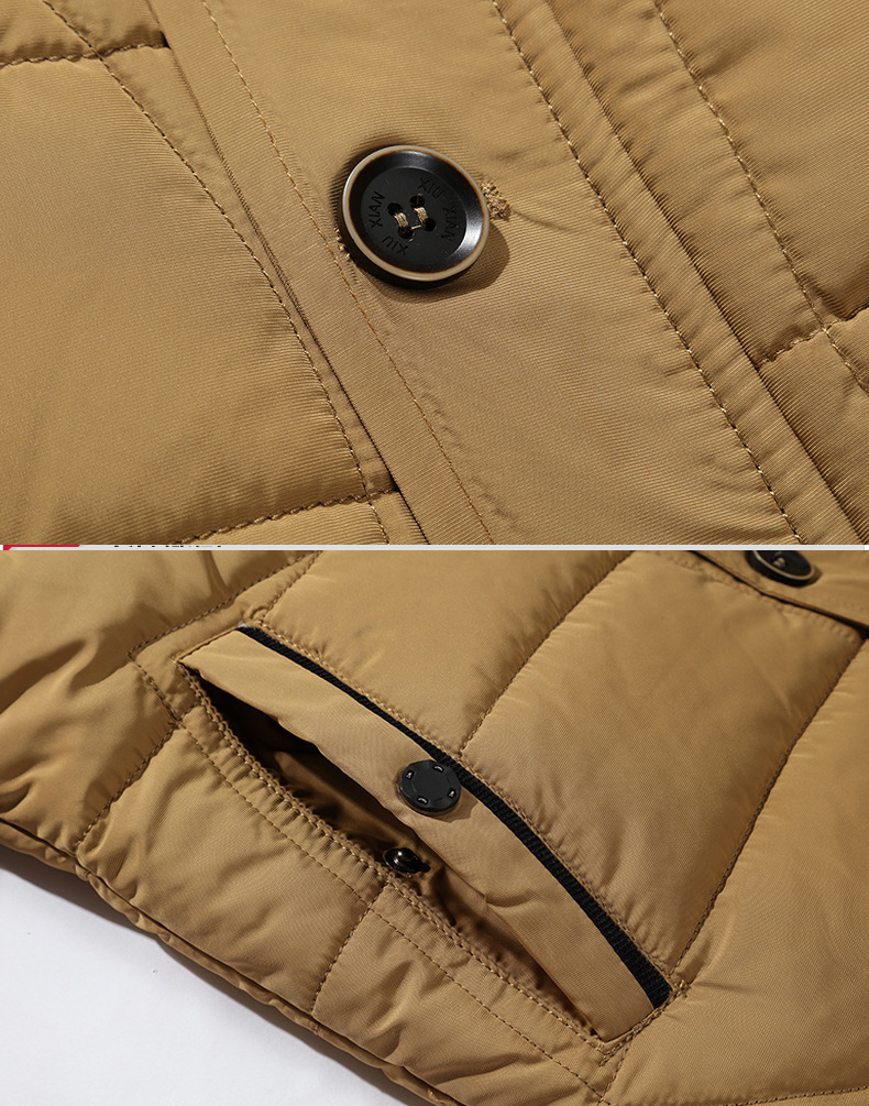 Mode homme coupe-vent Parka manteau Streetwear coupe-vent hommes vêtements décontracté automne hiver chaud Hombre mâle veste pour l'extérieur