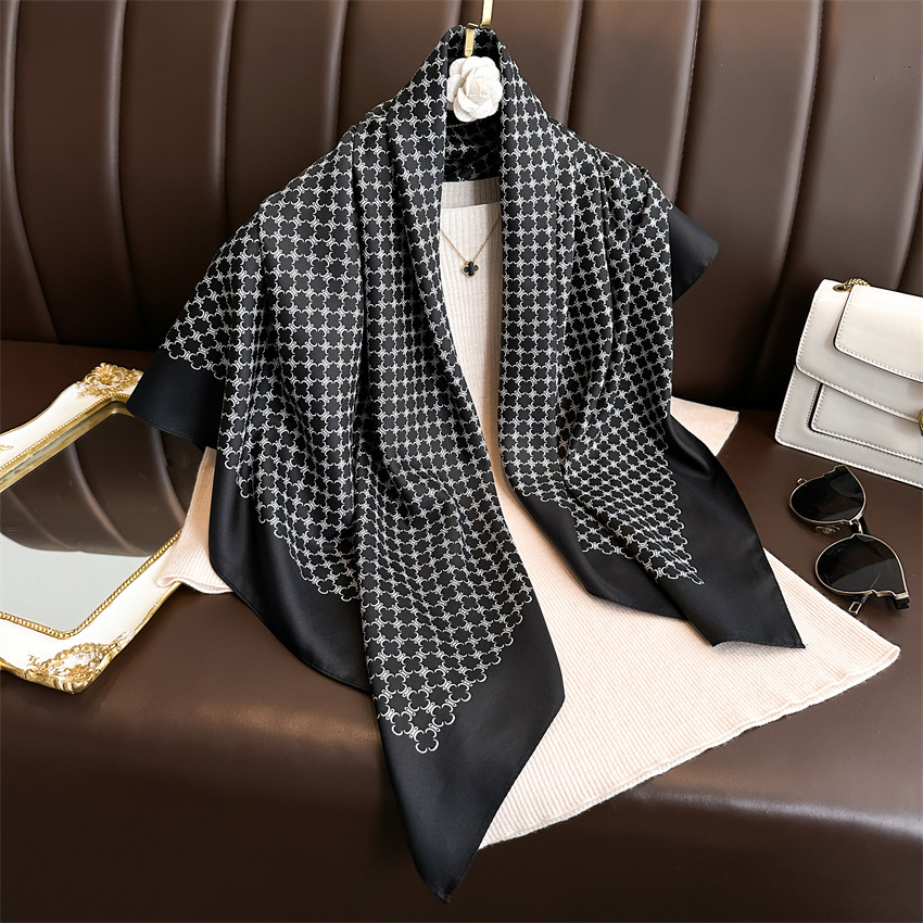 Écharpe de sauna 90x90cm pour femme, foulard, bandana, châle, hijab, quatre saisons, accessoires pour cheveux, nouvelle collection