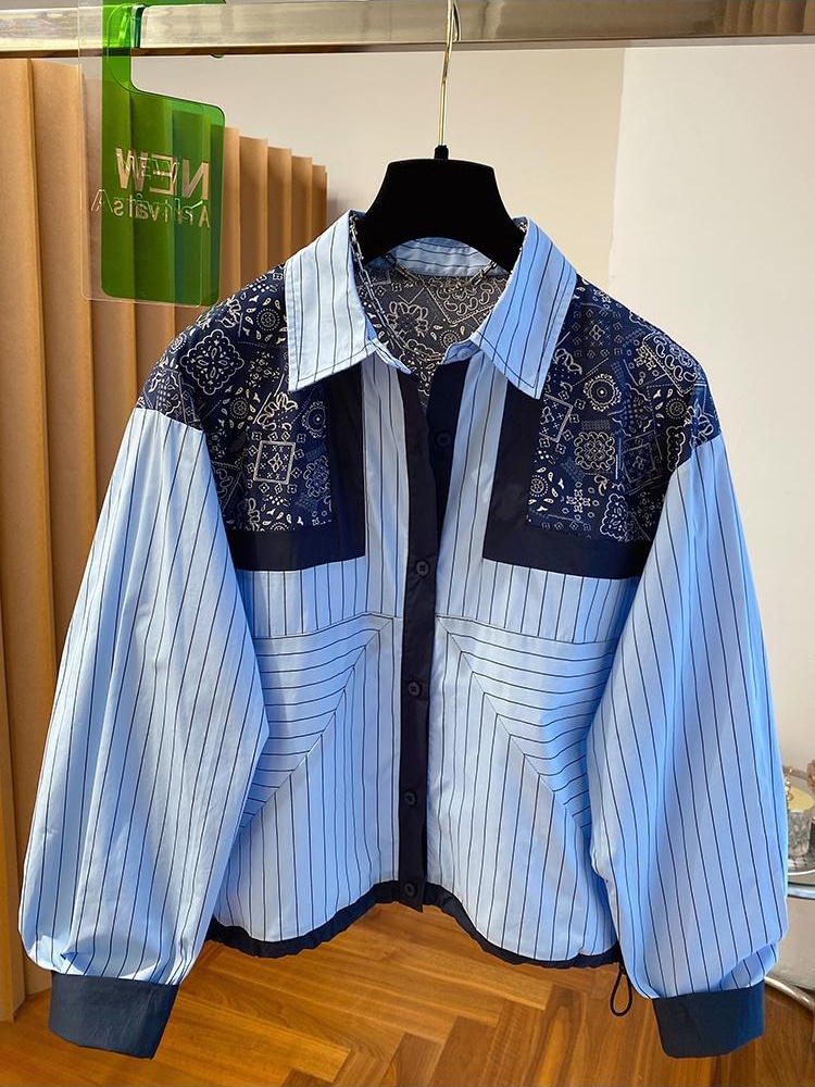 Chemise rayée à manches longues pour femmes, Design Chic, chemises amples rétro décontractées, polyvalentes, à la mode, nouvelle collection printemps automne