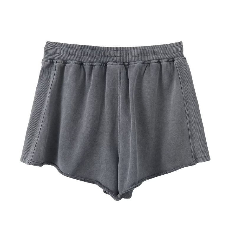 Tenues de Festival pour femmes, costume délavé et en détresse, ensembles en coton pour dames, nouvel ensemble deux pièces à manches courtes, taille confortable Y2k