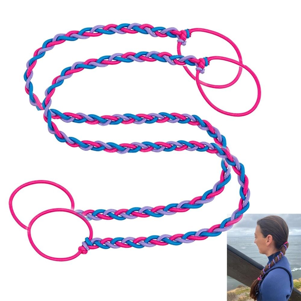 Attaches élastiques pour cheveux, outil de coiffure, porte-queue de cheval en spirale extensible, longue optique, bandes de cheveux bouclés pour la natation, accessoires pour cheveux