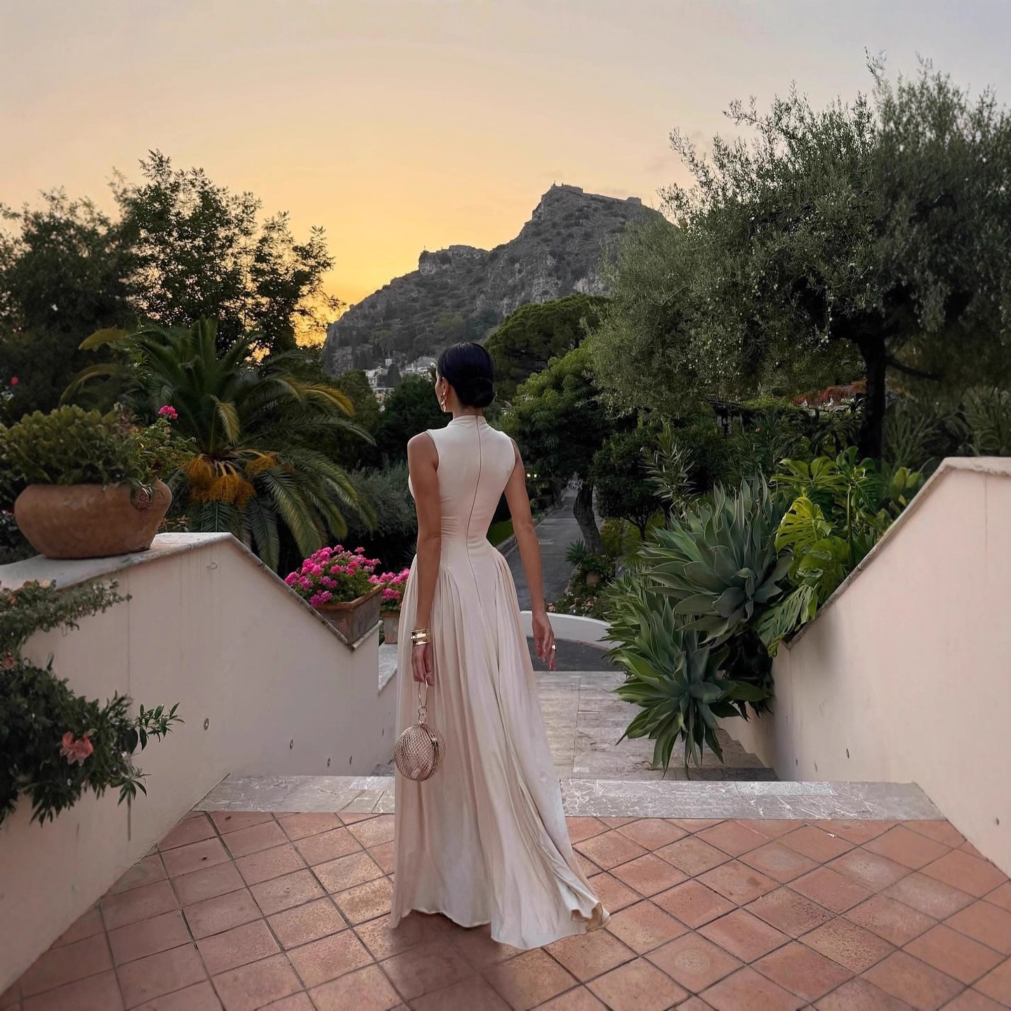 Robe de soirée élégante et fine, couleur unie, col rond, sans manches, longue, tempérament féminin, soirée, bal, banquet, vestidos