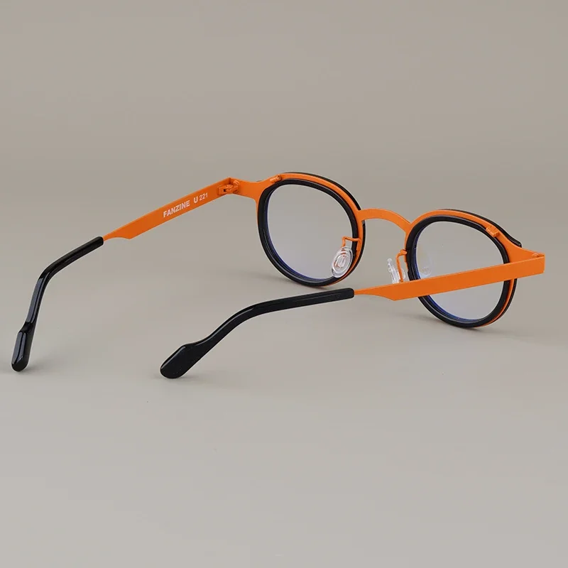 Montures de lunettes de haute qualité France Designr Style Vintage rétro lunettes ovales mode monture de lunettes lunettes FANZINE