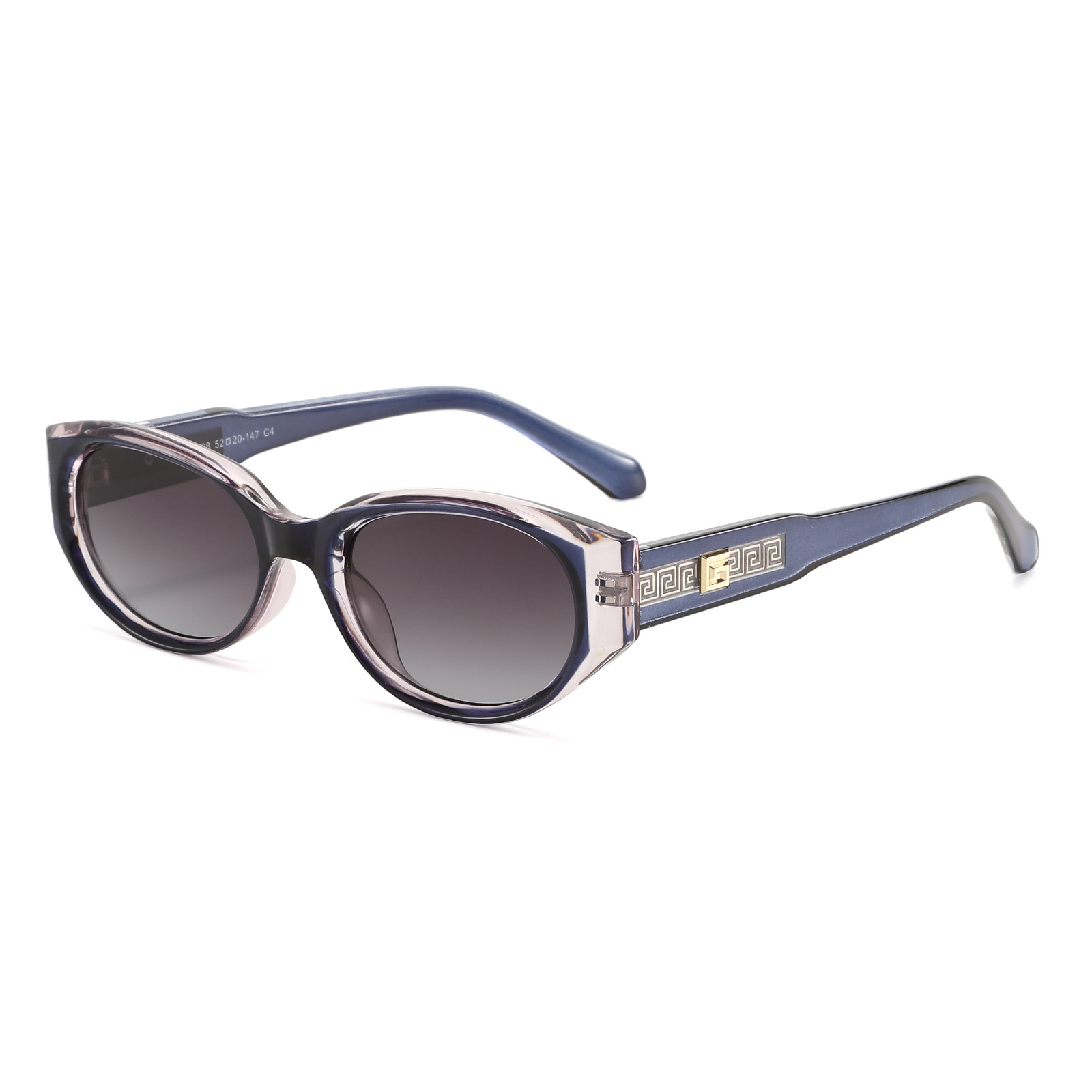 Lunettes de soleil de luxe de la marque G pour femmes et hommes, lunettes de soleil ovales mignonnes de créateur, lunettes de soleil classiques dorées unisexes