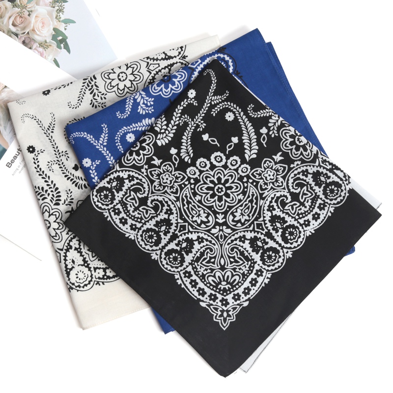 Unisexe Hip Hop femmes hommes Bandana écharpe Punk carré Bandanas chapeaux mode bohème foulard bandeaux cheveux accessoires