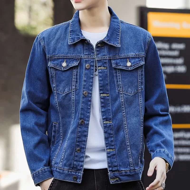 Veste en jean pour hommes, vêtements de travail décontractés, tendance, coupe ample, vente en gros, article le plus vendu, nouvelle collection printemps-automne 2025