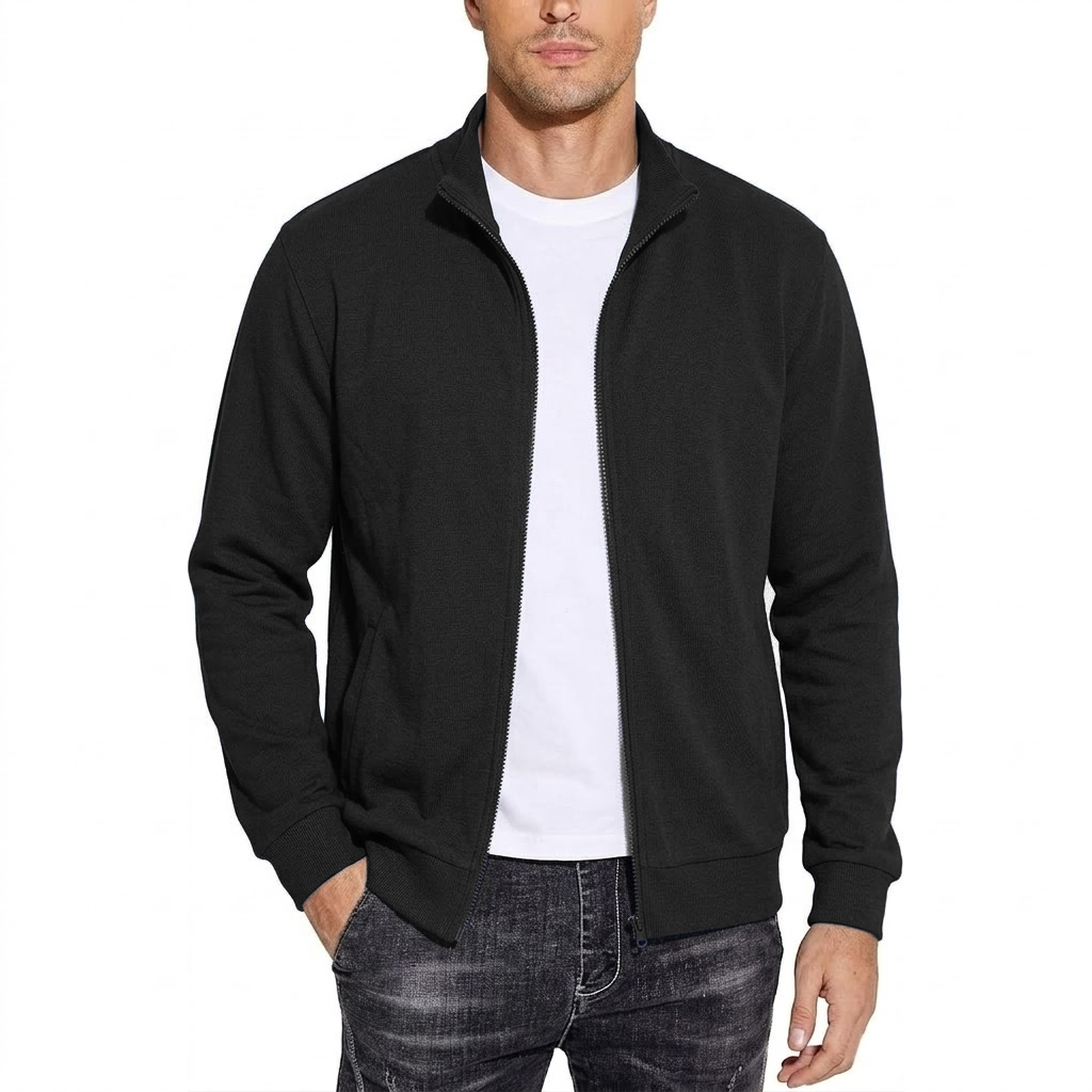 Nouveaux Sweat-shirts Homme Automne Printemps, Manteaux à Capuche de Sport, Vestes Cardigan Tricotées à Manches Longues, Vêtements d'Extérieur Premium Colorés pour Hommes