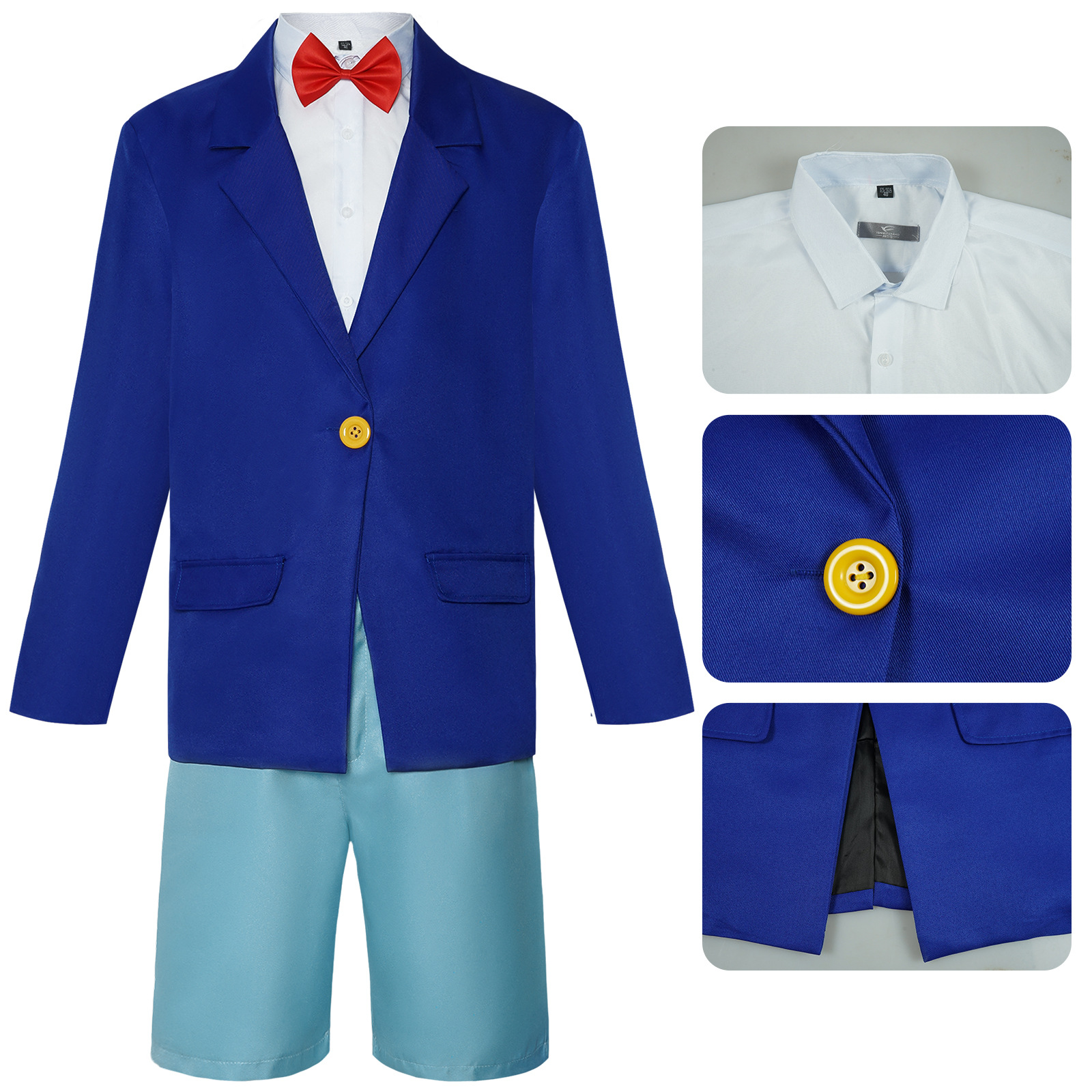 Vêtements de cosplay Conan, vêtements de cosplay gangster Kidd, vêtements d'anime, d'animation, de jeu, de film et de télévision