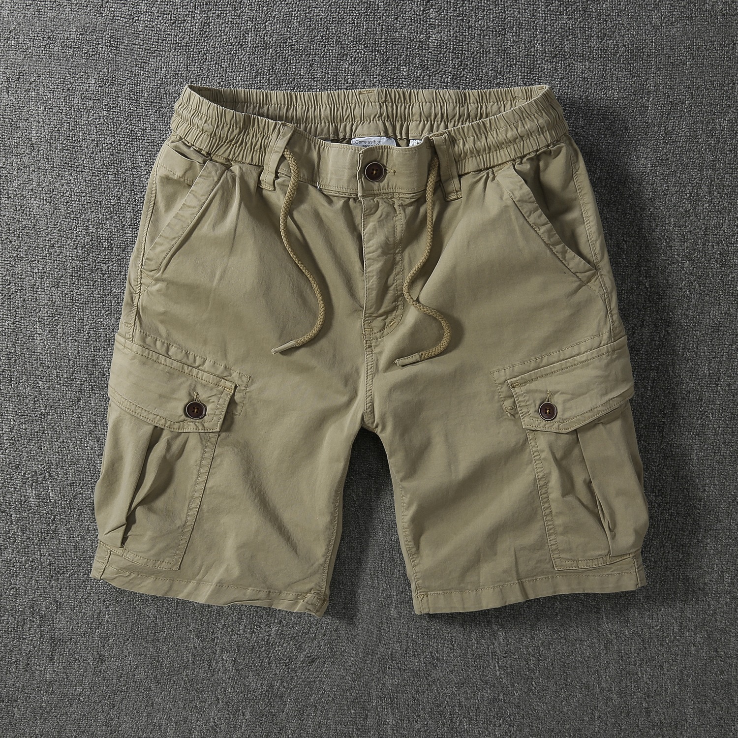 Short Cargo d'été en coton pour hommes, mode coréenne, pantalon court kaki, Harajuku, vêtements pour hommes, offre spéciale, pantalons de survêtement décontractés