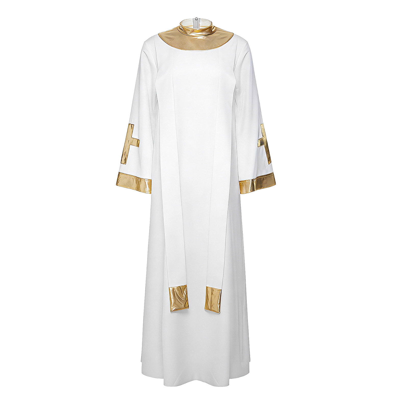 Robe de chœur pour femmes et hommes, robe de culte, tenue de louange pour Halloween, cosplay, fête costumée, robe de danse lyrique liturgique