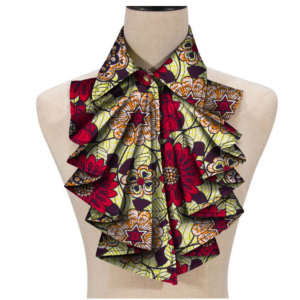 Nouvelle mode imprimé africain Ankara cravate pour femmes Triangle Ankara tissu cravate afrique cravate WYA027