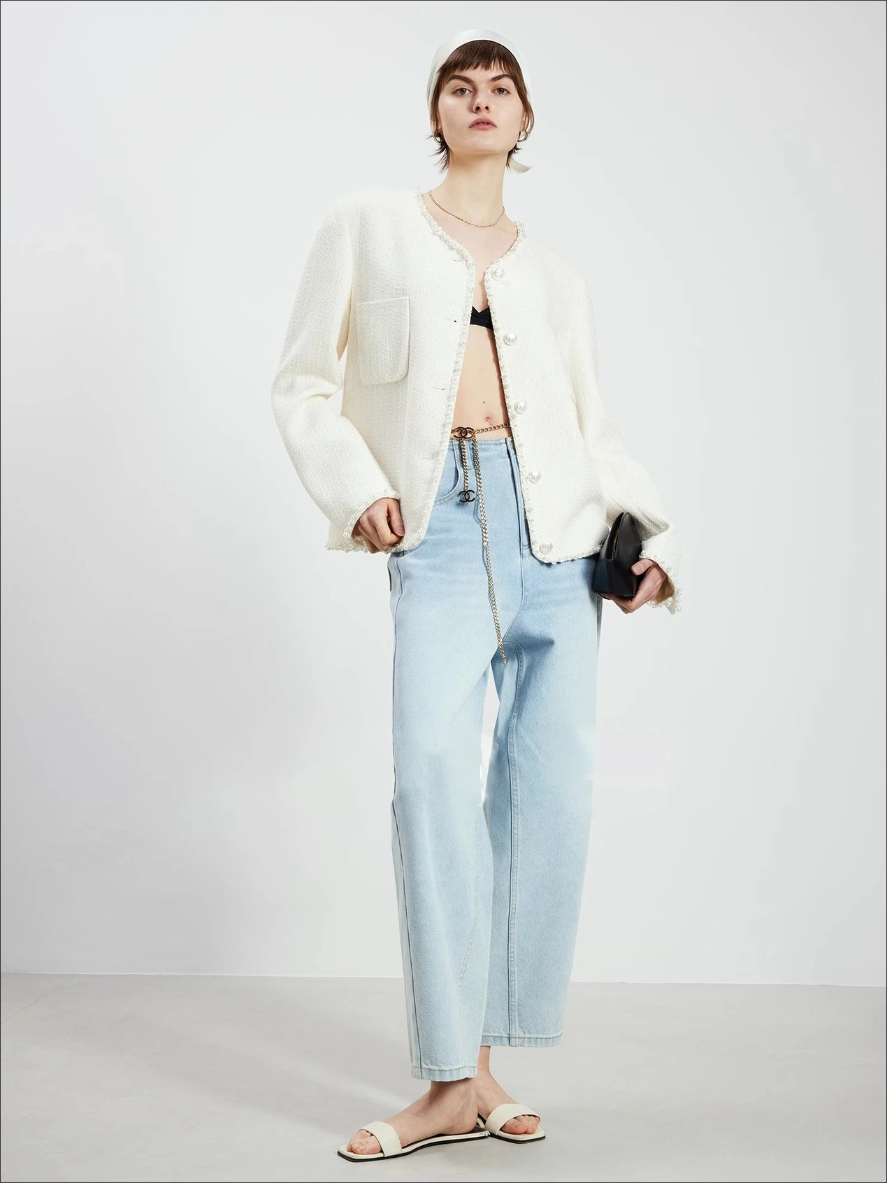 Jean de haute qualité femme décontracté coupe ample printemps été jean femme 2025 100% coton nouveau jean
