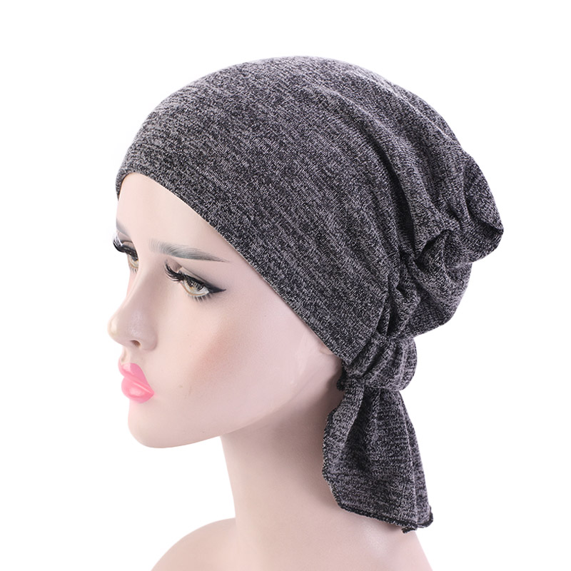 Nouveaux turbans musulmans respirants pour femmes, foulards pré-noués, bonnets chimio, bonnets et casquettes