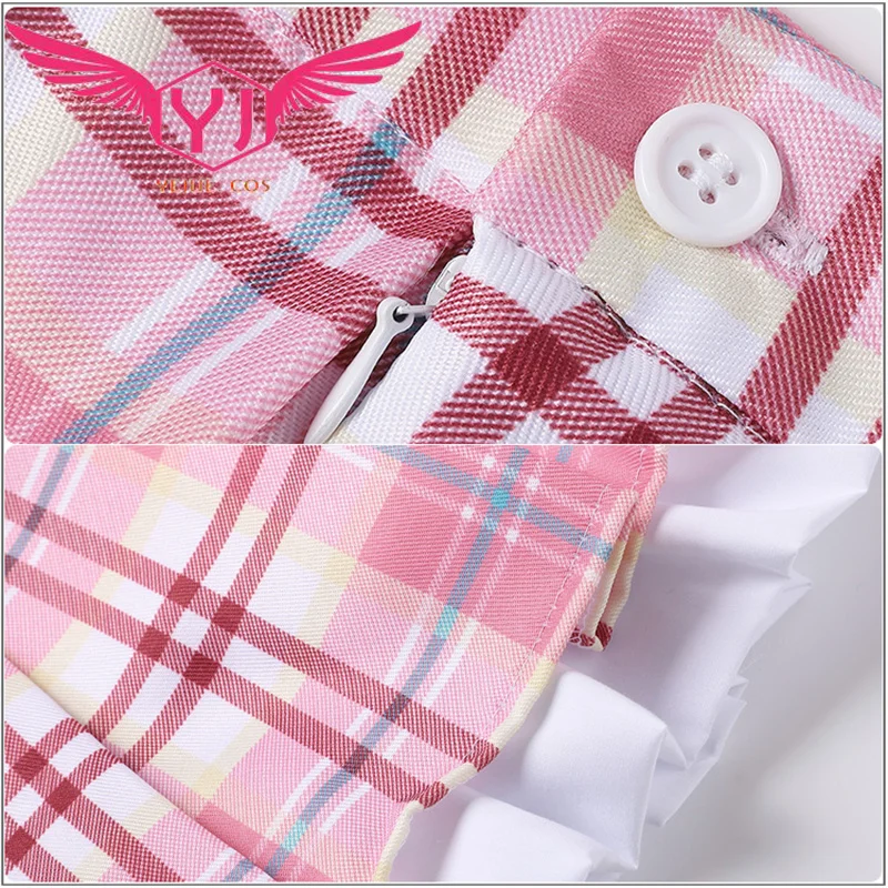 Costume de cosplay Ebisu Kofuku, jupe rose pour fille, uniforme JK, ensemble pull et chemise, robe de scène, ensemble de tenue d'Halloween