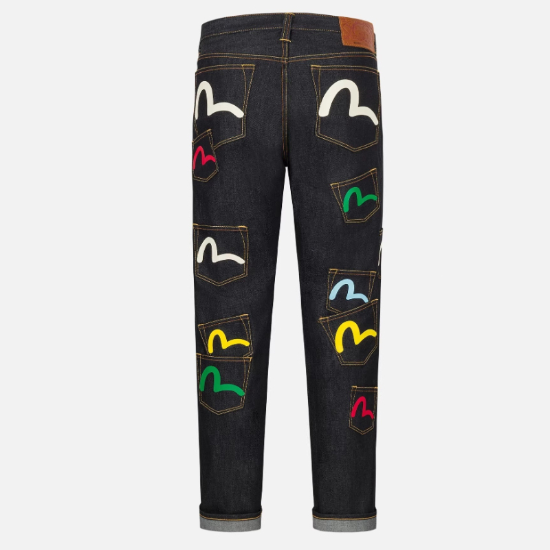 Jean imprimé pour homme, taille haute, coupe droite, en denim, style Harajuku, unisexe, coupe ample, fuselée, décontractée, streetwear, tendance mode, nouvelle arrivée