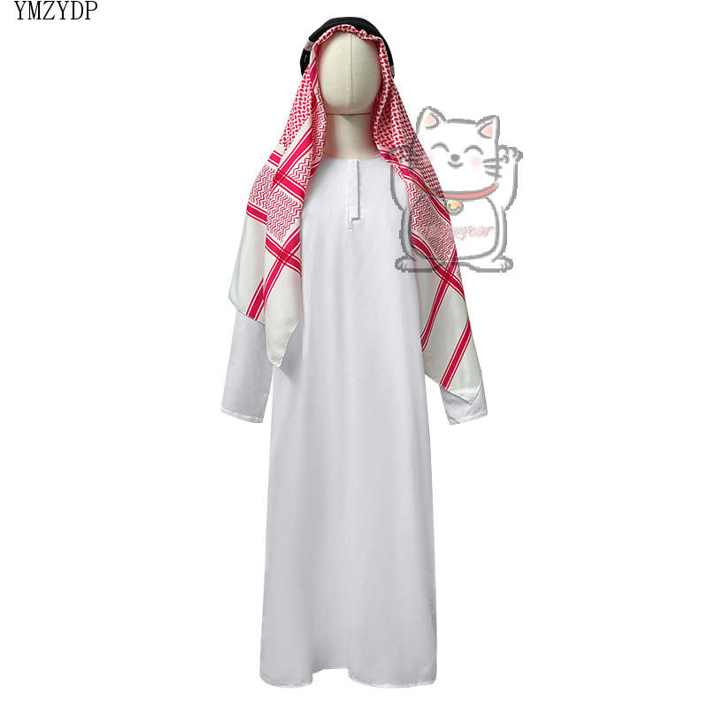 Nouveau Costume d'émirats arabes berger riche Prince arabe adulte jeu de rôle Fantasia Halloween carnaval Costume vente chaude