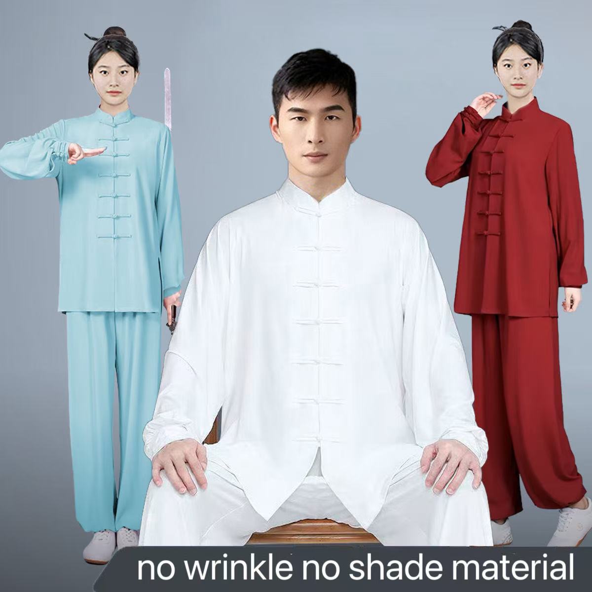 Vêtements Tai Chi de printemps et d'été, uniforme traditionnel d'arts martiaux Wushu pour étudiants d'âge moyen et personnes âgées, costume d'exercice du matin sur scène