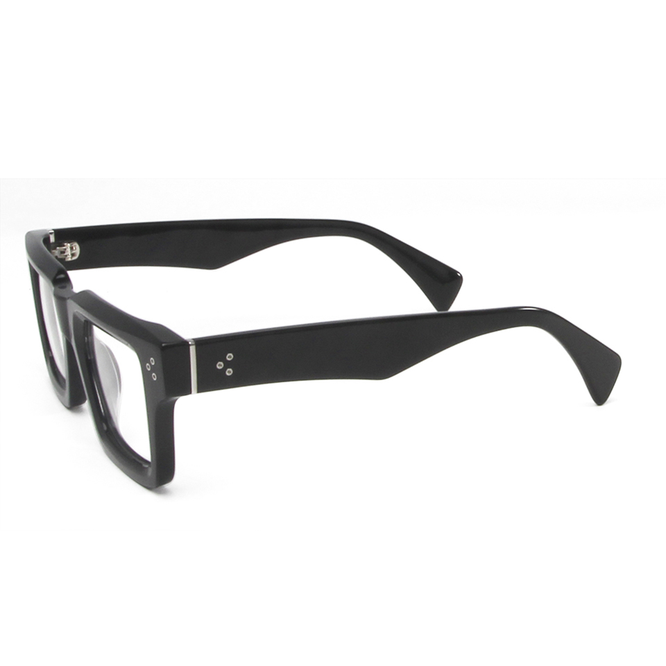 Chimoptics-Lunettes à monture carrée pour hommes et femmes, grosses montures rectangulaires en acétate, lunettes de délinquants, 138