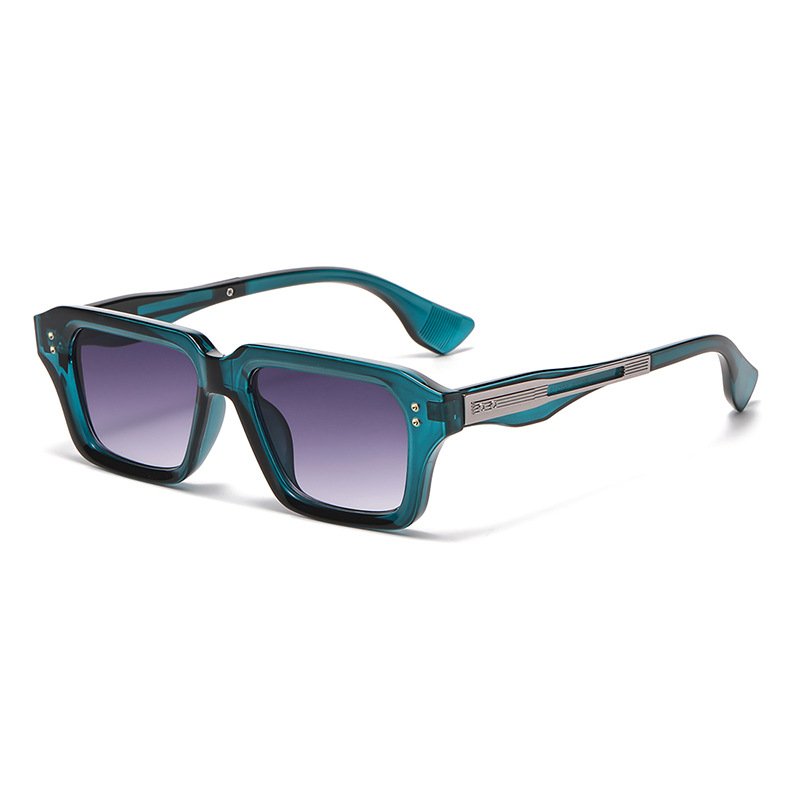 Lunettes de soleil carrées haut de gamme pour hommes et femmes, verres de soleil d'affaires de luxe, mode quotidienne, nuances extérieures décoratives UV400