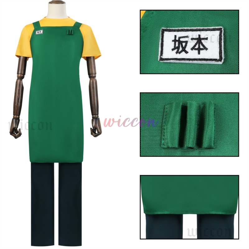 Costume de Cosplay Anime Sakamoto & Days Taro Sakamoto, tablier, perruque, uniforme de fête d'halloween pour femmes et hommes