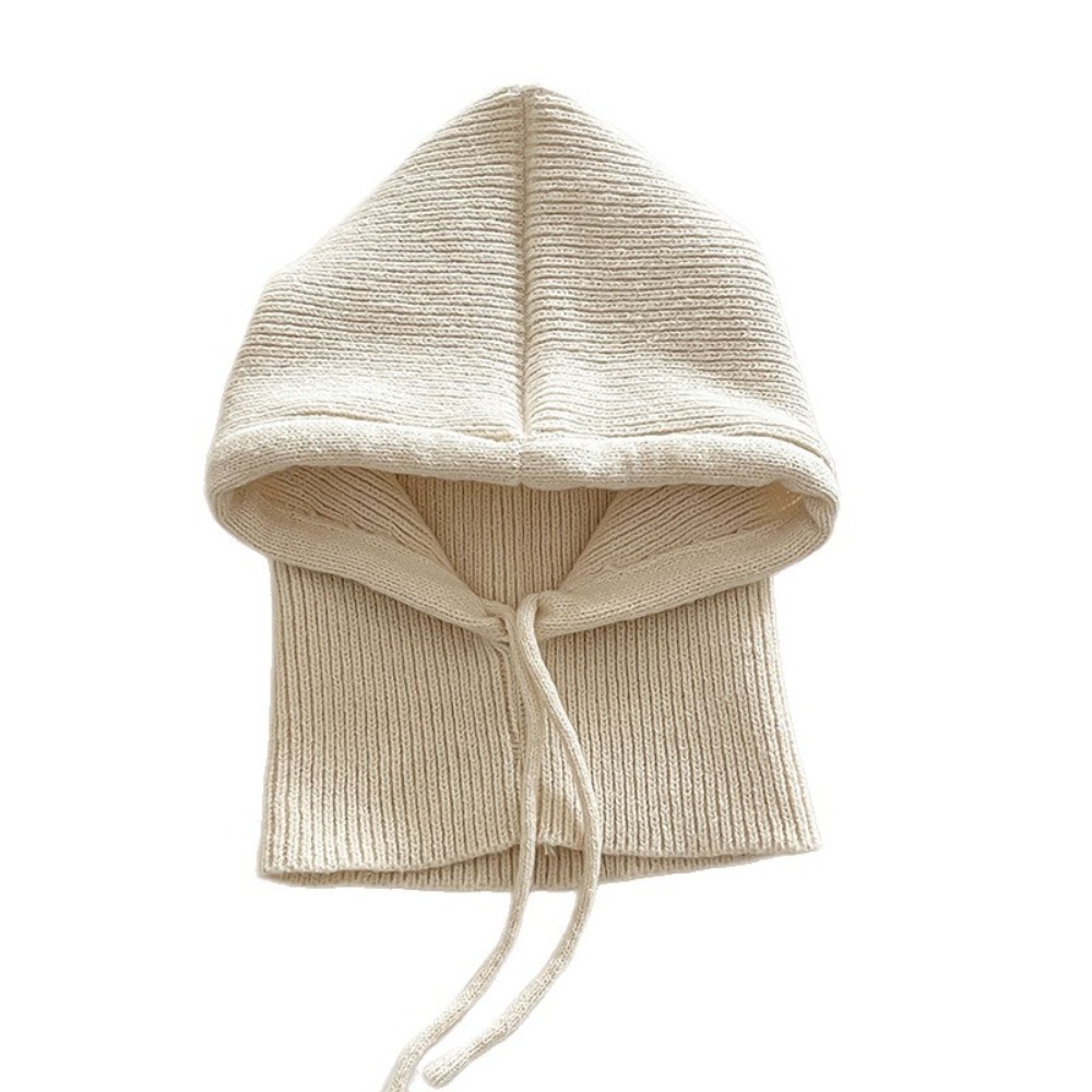 Cagoule tricotée courte pour femme, style mode, avec faux col châle et capuche intégrée, bonnet d'hiver épais et chaud, site officiel