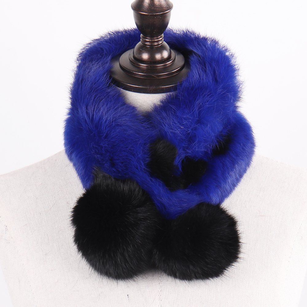 Nouvelle Écharpe en Fourrure de Lapin Naturelle Chaude 2026 pour Femme, Mini Foulard en Véritable Fourrure de Lapin pour l'Hiver, Écharpes Tendance 100% Fourrure de Lapin Authentique pour Femme