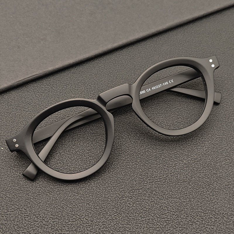 Nouveau rétro lunettes rondes cadre femmes hommes montures ordinateur Anti rayon bleu lunettes optiques Vintage marque concepteur lunettes de luxe