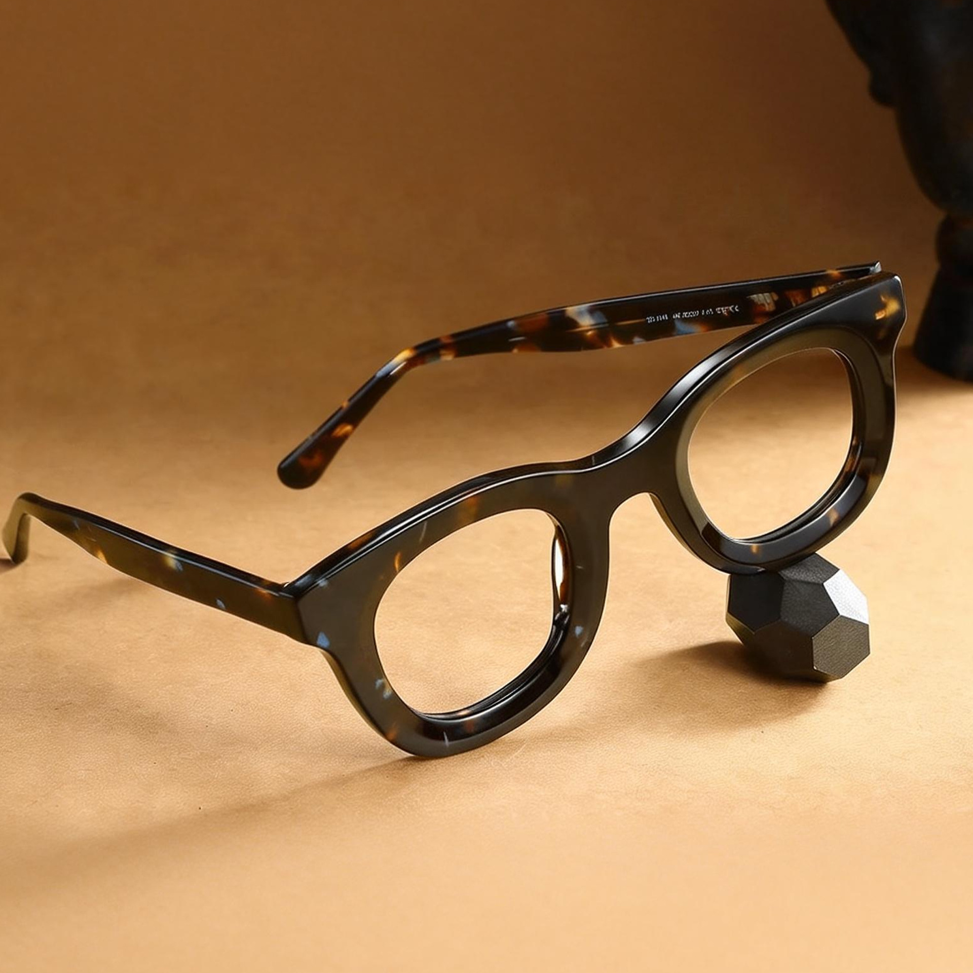 Lunettes de luxe épaisses à monture en acétate, de haute qualité, style vintage, rondes, pour hommes et femmes, lunettes carrées de créateur, épaisses, effet de luxe, pour hommes