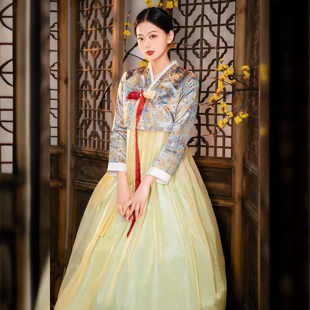 Hanbok traditionnel coréen pour femmes, robe ethnique de cour, costume pour mariage, séance photo de voyage, fête d'anniversaire, tenue de spectacle sur scène