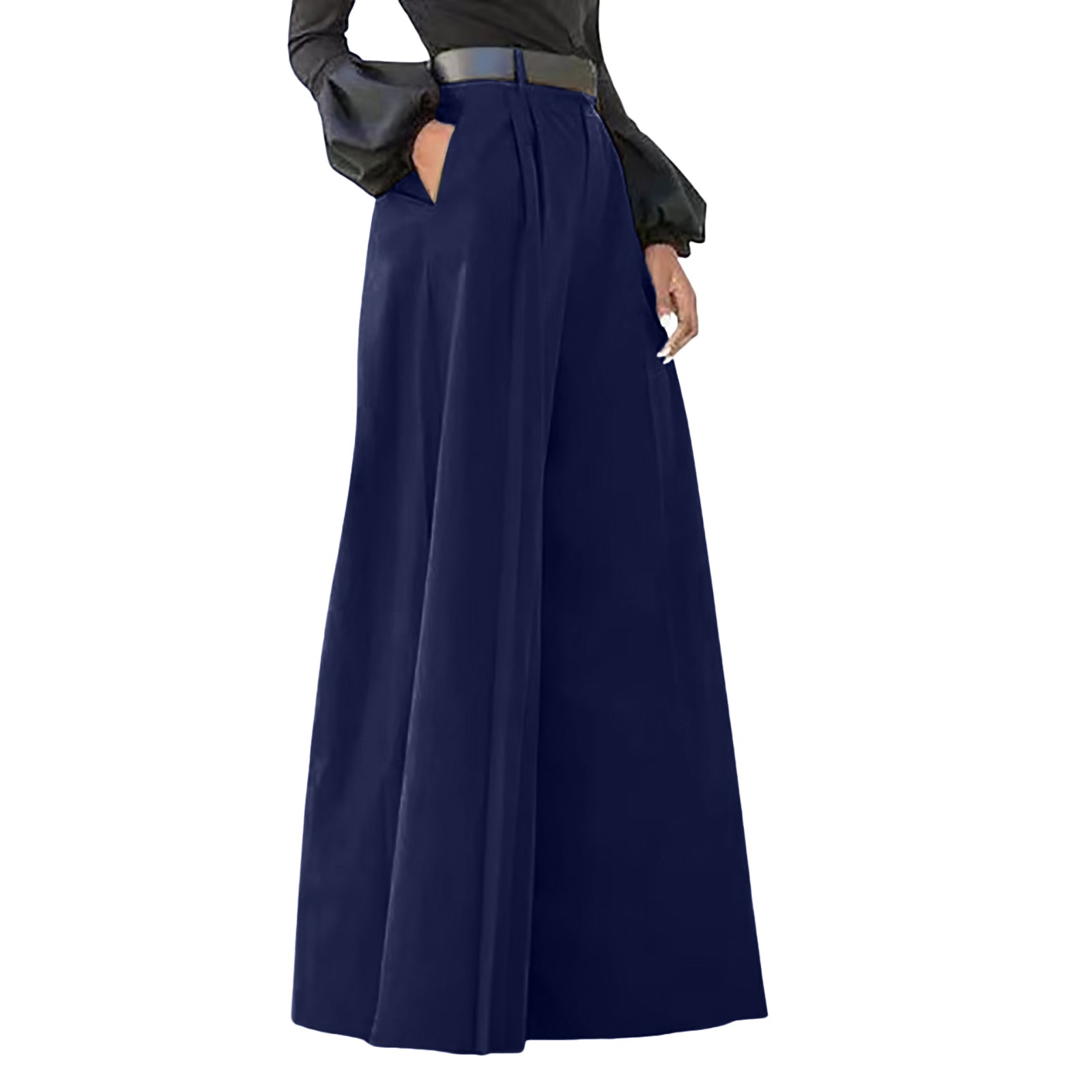 Pantalons pour femmes pantalons Palazzo été imprimé recadrée coton lin confortable Baggy pantalon avec Simple pantalon décontracté Streetwear