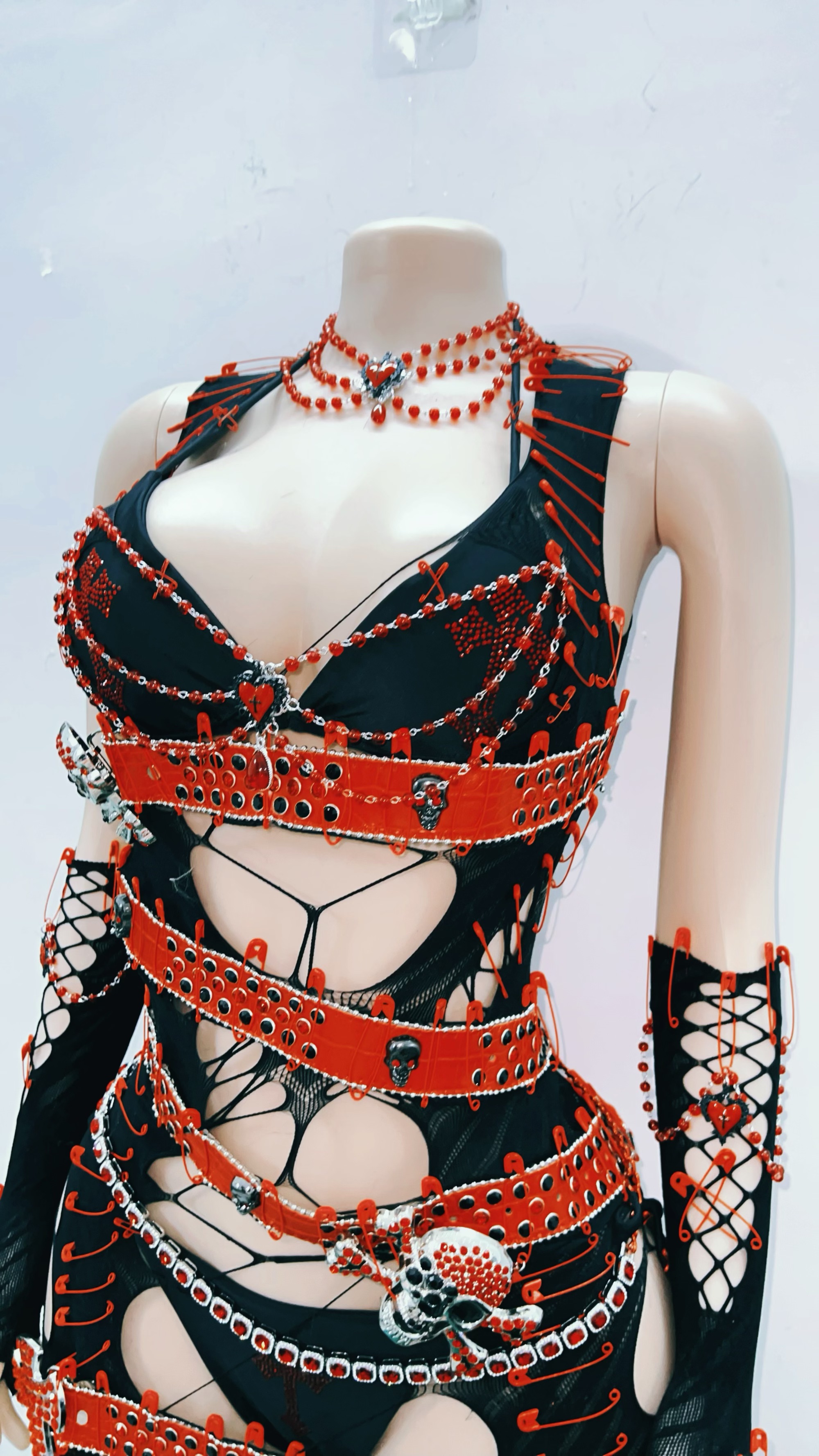 Robe tête de mort gothique Harajuku, robe sexy, vêtements croisés uniques, vêtements vintage, mode Y2K