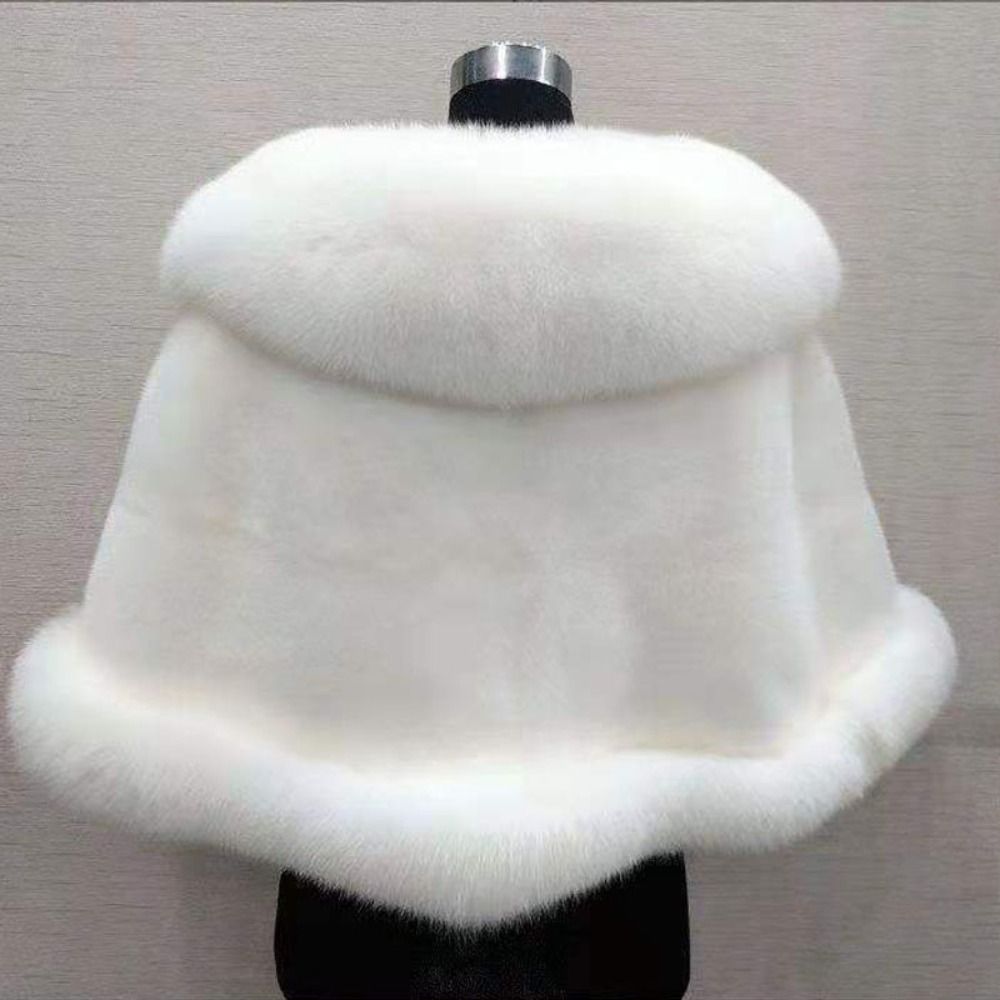 Châle d'hiver chaud et tendance, cardigan épais de mariée, cape, manteau, extérieur
